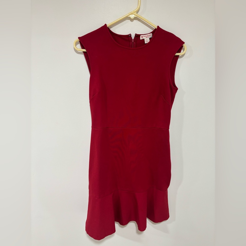 Brooks Brothers Red Ruffled Sheath Dress